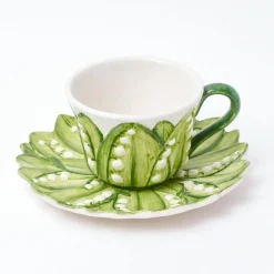 Mrs. Alice Teaware|Lily Of The Valley Breakfast Cup & Saucer