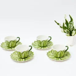 Mrs. Alice Teaware|Lily Of The Valley Breakfast Cup & Saucer