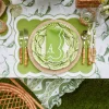 Mrs. Alice Dinner Plates|Lily Of The Valley Dinner & Starter Plates (Set Of 4)