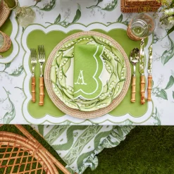 Mrs. Alice Crockery Sets|Lily Of The Valley Dinner & Starter Plates (Set Of 4)