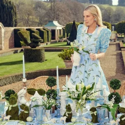 Mrs. Alice Aprons & Robes|Lily Of The Valley Frilled Apron