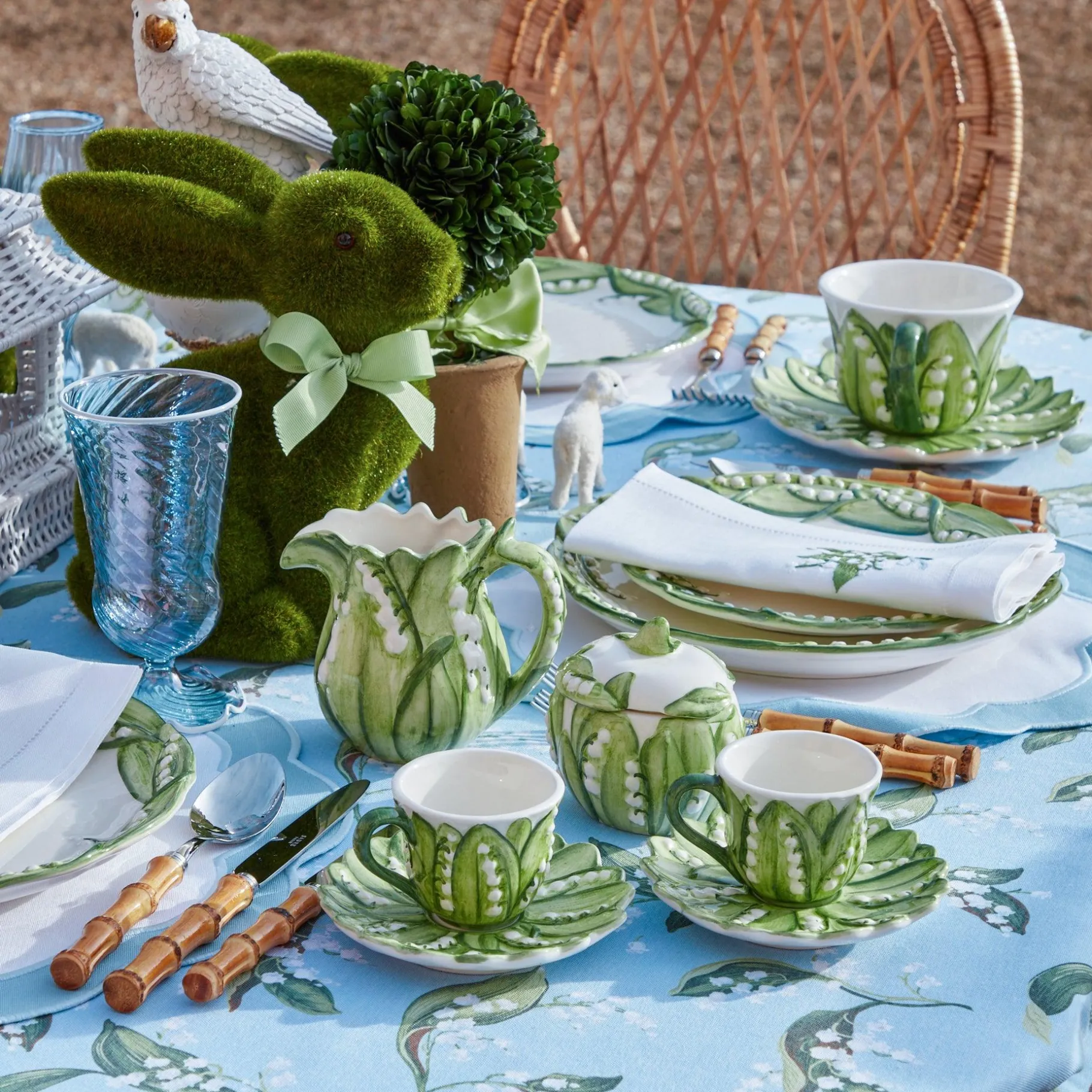 Mrs. Alice Teaware|Lily Of The Valley Sugar Pot