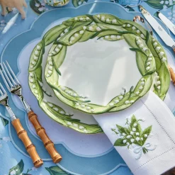 Mrs. Alice Napkins|Lily Of The Valley White Linen Napkins (Set Of 4)