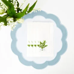 Mrs. Alice Napkins|Lily Of The Valley White Linen Napkins (Set Of 4)