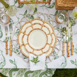 Mrs. Alice Napkins|Lily Of The Valley White Linen Napkins (Set Of 4)