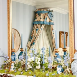 Mrs. Alice Candle Holders|Madeline Azure Candle Holders (Pair)