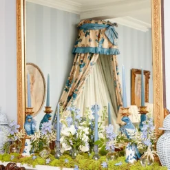 Mrs. Alice Candle Holders|Madeline Azure Candle Holders (Pair)