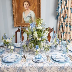 Mrs. Alice Candle Holders|Madeline Azure Candle Holders (Pair)