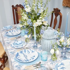 Mrs. Alice Candle Holders|Madeline Azure Candle Holders (Pair)