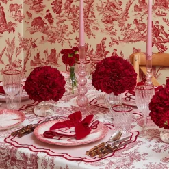 Mrs. Alice Candle Holders|Marguerite Pink Candle Holders (Pair)