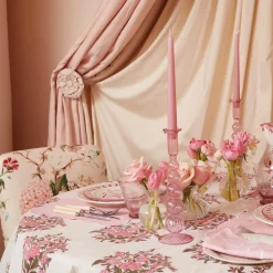 Mrs. Alice Candle Holders|Marguerite Pink Candle Holders (Pair)