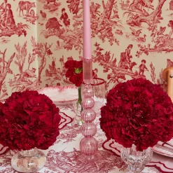 Mrs. Alice Candle Holders|Marguerite Pink Candle Holders (Pair)