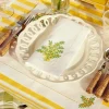 Mrs. Alice Table Linen Sets|Mimosa White Linen Placemats & Napkins (Set Of 4)