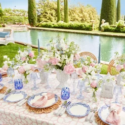 Mrs. Alice Candle Holders|Mini White Rattan Pagoda Lanterns (Pair)