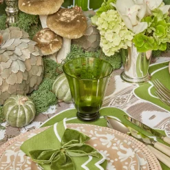 Mrs. Alice Glasses|Moss Green Tulip Glasses (Set Of 4)