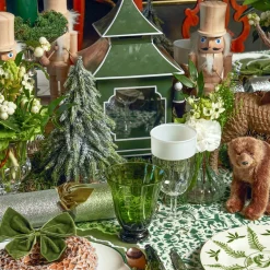 Mrs. Alice Glasses|Moss Green Tulip Glasses (Set Of 4)