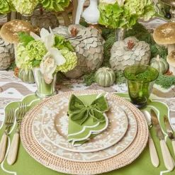 Mrs. Alice Glasses|Moss Green Tulip Glasses (Set Of 4)