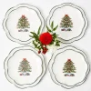 Mrs. Alice Starter Plates|Christmas Tree Starter Plate (Set Of 4)