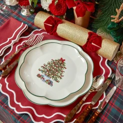 Mrs. Alice Starter Plates|Christmas Tree Starter Plate (Set Of 4)