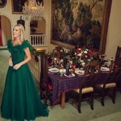 Mrs. Alice Crockery Sets|Christmas Tree Starter Plate (Set Of 4)