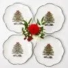 Mrs. Alice Dinner Plates|Christmas Tree Dinner Plate (Set Of 4)