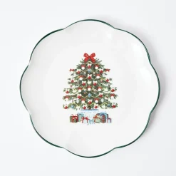Mrs. Alice Dinner Plates|Christmas Tree Dinner Plate