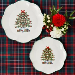 Mrs. Alice Dinner Plates|Christmas Tree Dinner Plate