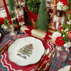Mrs. Alice Crockery Sets|Christmas Tree Dinner Plate (Set Of 4)
