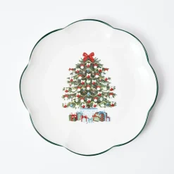 Mrs. Alice Crockery Sets|Christmas Tree Dinner Plate (Set Of 4)
