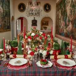 Mrs. Alice Crockery Sets|Christmas Tree Dinner Plate (Set Of 4)