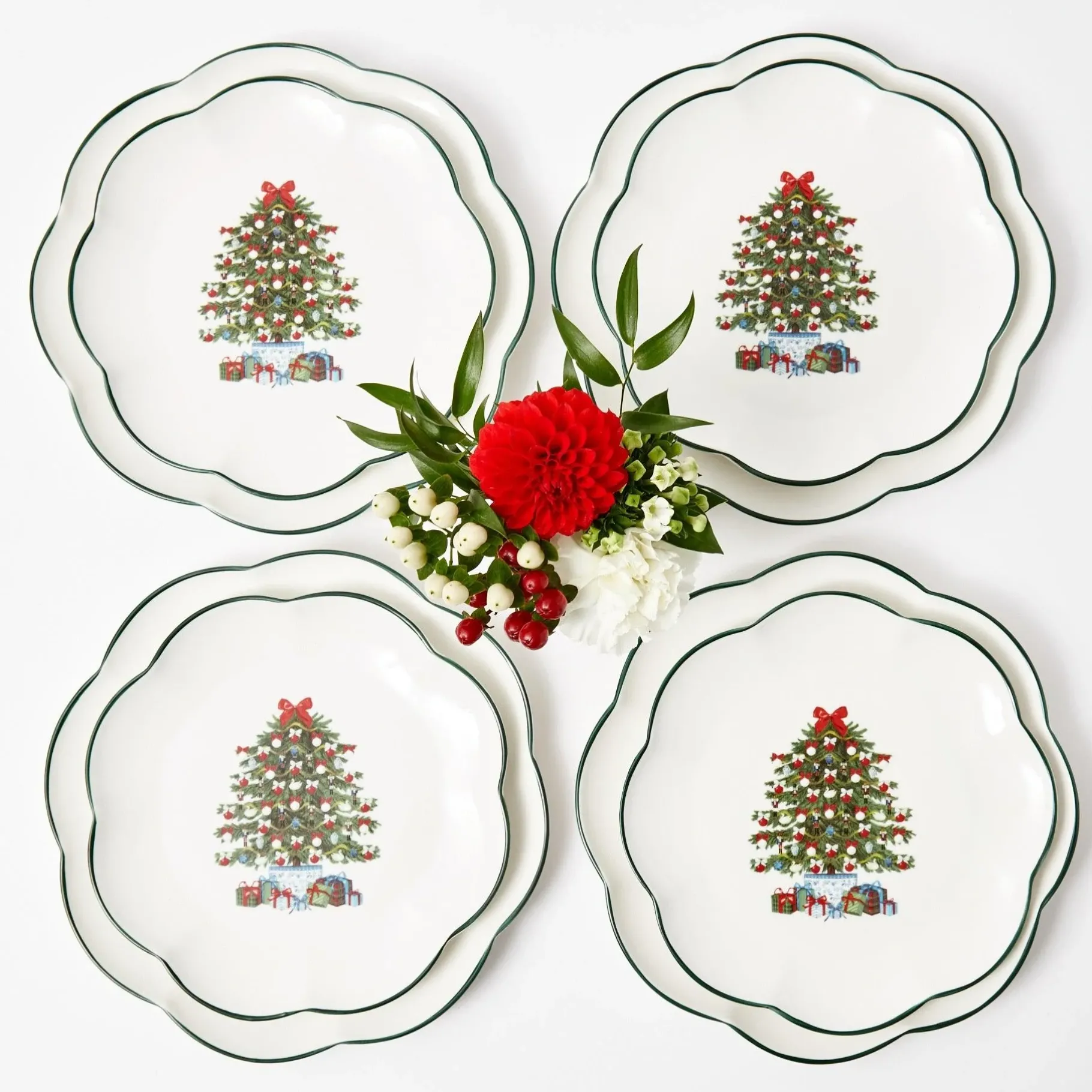 Mrs. Alice Starter Plates|Christmas Tree Starter Plate