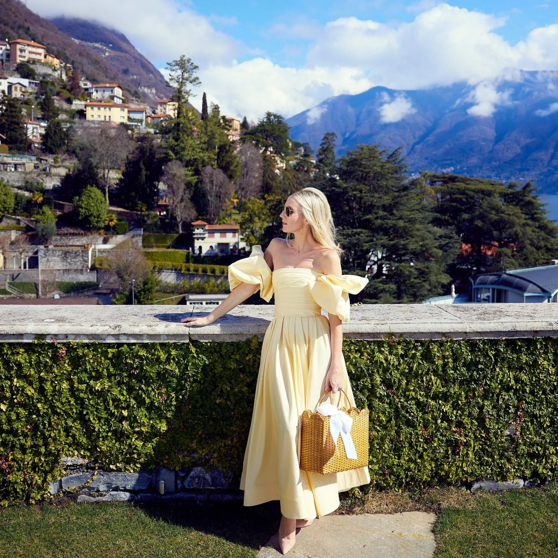 Women Mrs. Alice Mrs. Alice Tote Bags|Rattan Tote Bag (White Bow)