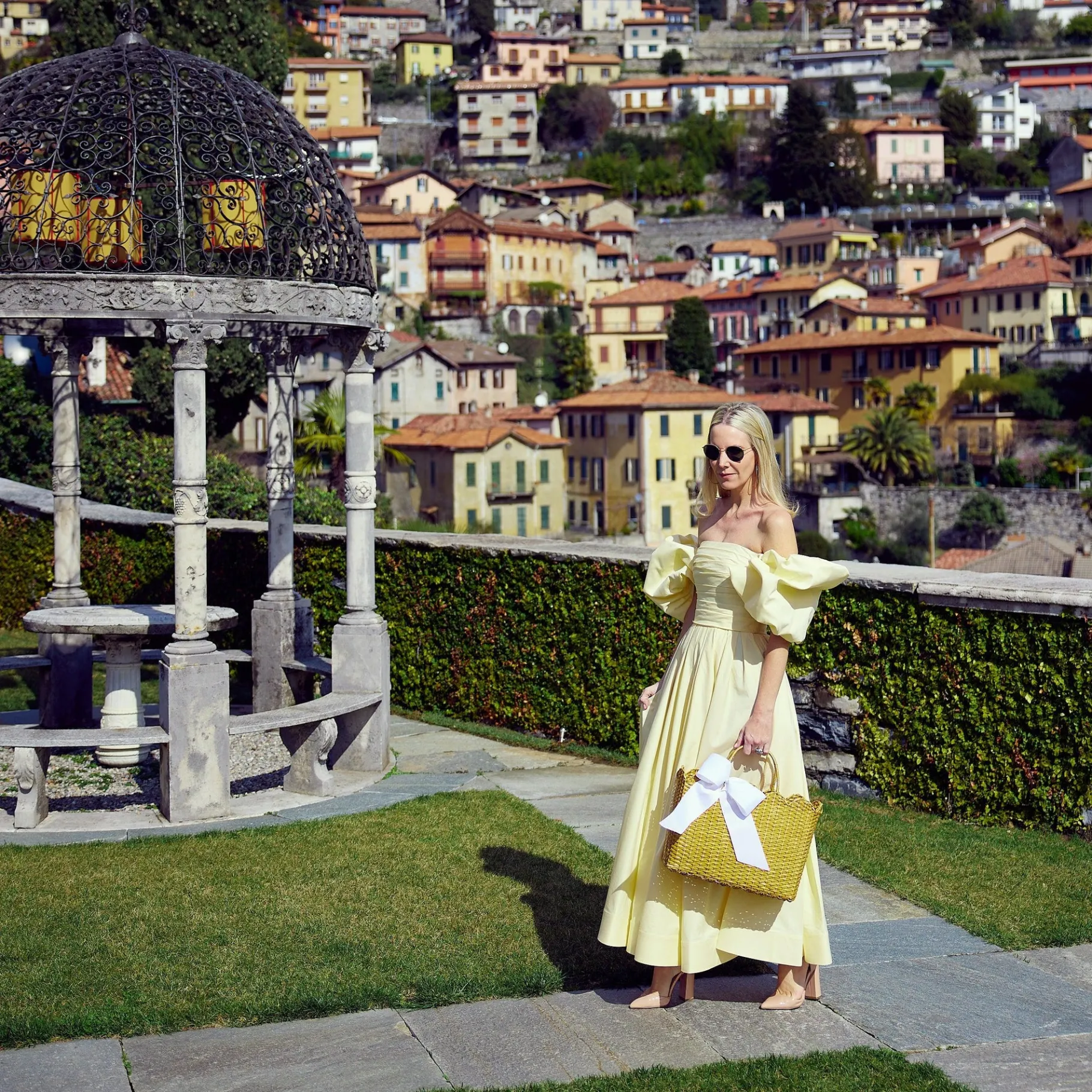 Women Mrs. Alice Mrs. Alice Tote Bags|Rattan Tote Bag (White Bow)