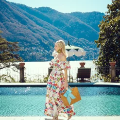 Women Mrs. Alice Mrs. Alice Tote Bags|Rattan Tote Bag (Blue Bow)