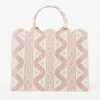 Women Mrs. Alice Mrs. Alice Tote Bags|Tote Bag (Pink Ikat)