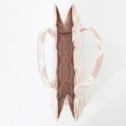 Women Mrs. Alice Mrs. Alice Tote Bags|Tote Bag (Pink Ikat)