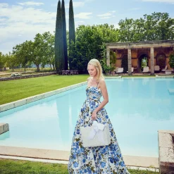 Women Mrs. Alice Mrs. Alice Tote Bags|White Rattan Tote Bag (White Bow)