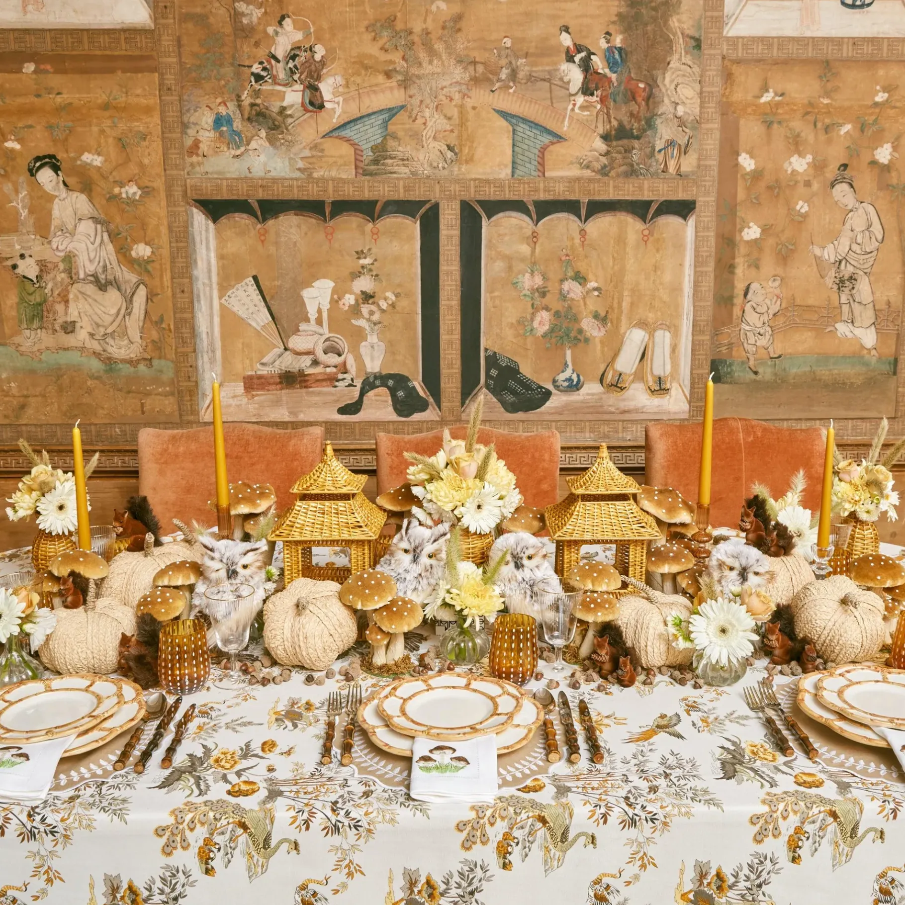 Mrs. Alice Napkins|Mushroom White Linen Napkins (Set Of 4)