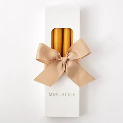 Mrs. Alice Candles|Mustard Candles (Set Of 8)