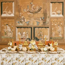 Mrs. Alice Napkin Rings, Bows & Wreaths|Mustard Velvet Napkin Bows (Set Of 4)