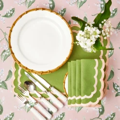 Mrs. Alice Crockery Sets|Nancy Bamboo Dinner Plate (Set Of 4)