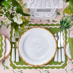 Mrs. Alice Bamboo Crockery|Nancy Bamboo Dinner Plate (Set Of 4)