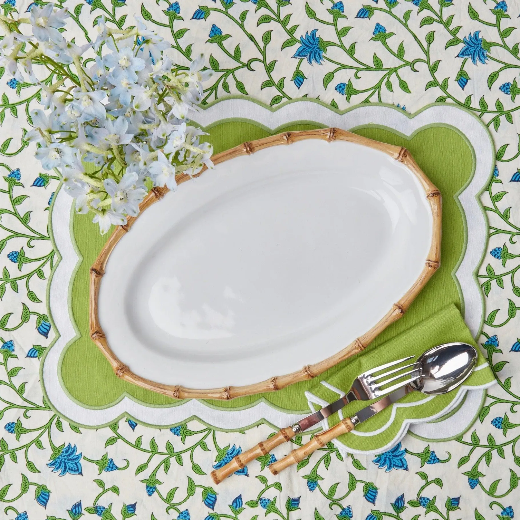 Mrs. Alice Bamboo Crockery|Nancy Bamboo Oval Platter