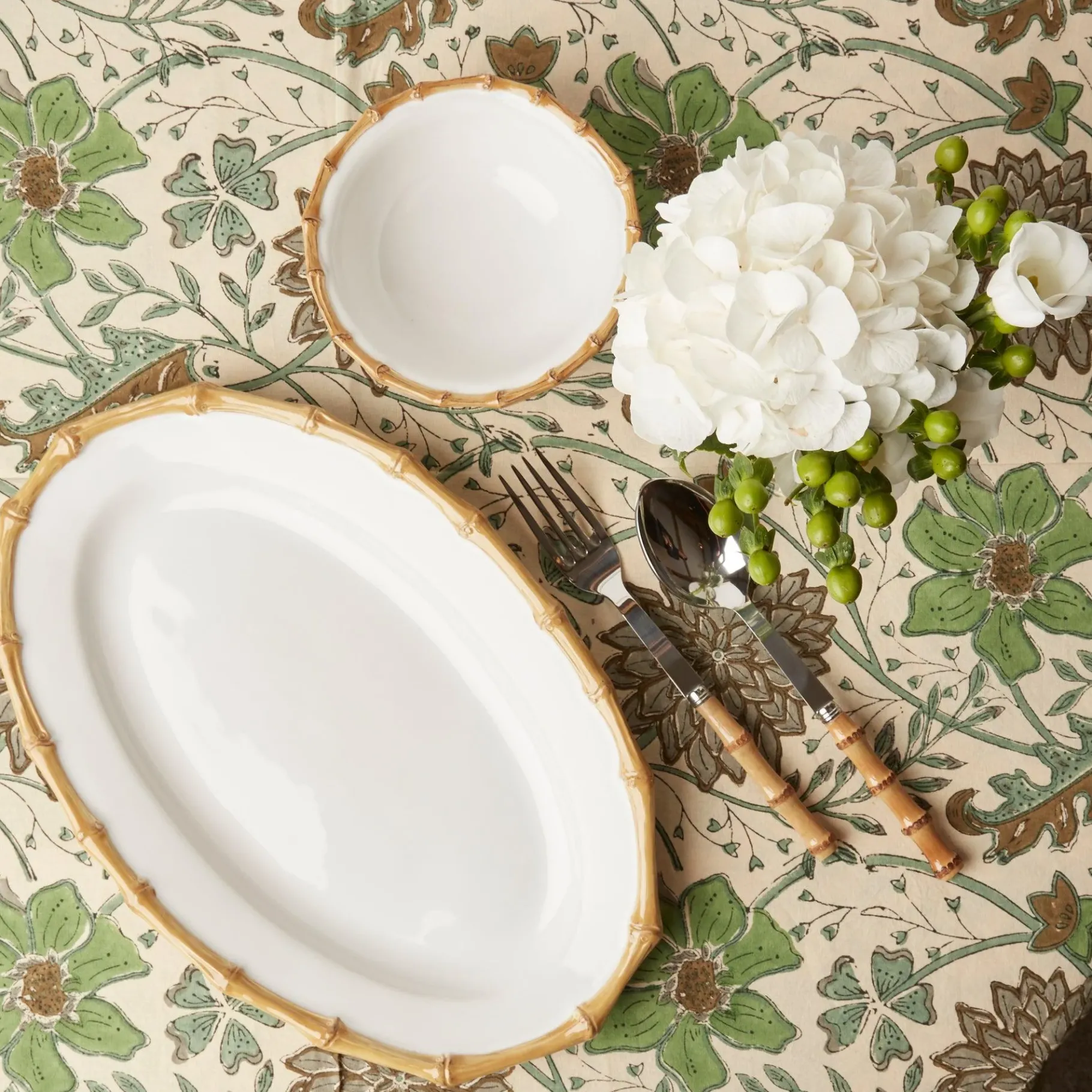 Mrs. Alice Bamboo Crockery|Nancy Bamboo Oval Platter