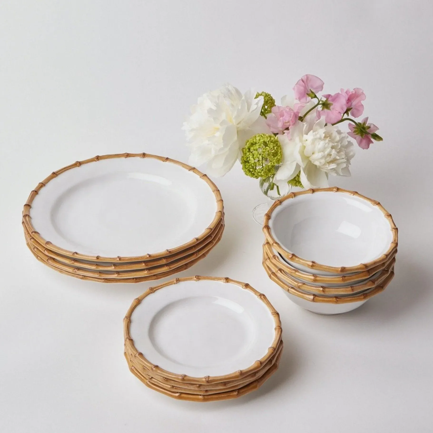 Mrs. Alice Crockery Sets|Nancy Bamboo Starter Plate (Set Of 4)