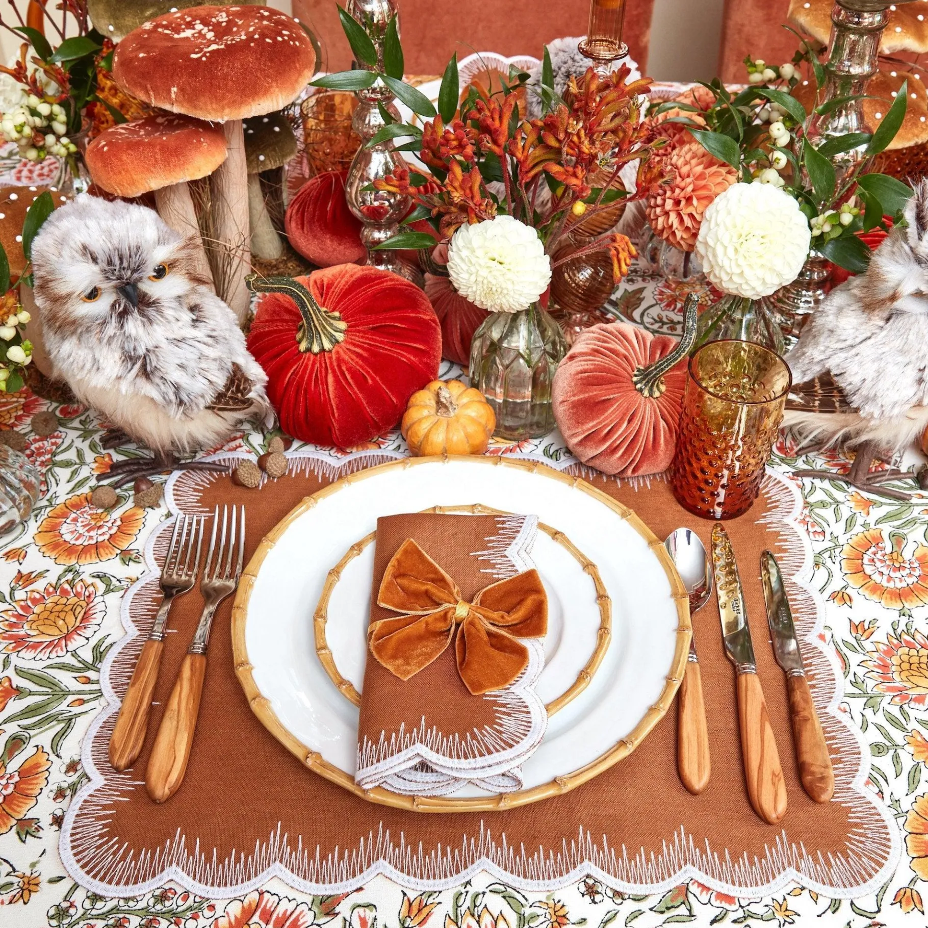 Mrs. Alice Crockery Sets|Nancy Bamboo Starter Plate (Set Of 4)