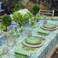 Mrs. Alice Rattan Tableware|Natural Rattan Charger Plates (Set Of 4)