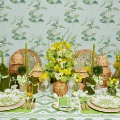 Mrs. Alice Pagodas & Lanterns|Natural Rattan Decoration Set