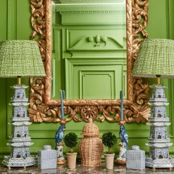 Mrs. Alice Rattan Tableware|Natural Rattan Ginger Jar