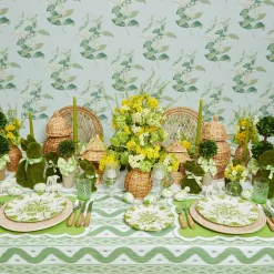 Mrs. Alice Rattan Tableware|Natural Rattan Ginger Jar